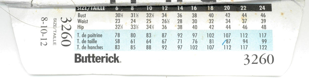 Butterick 3260 Misses / Misses Petite Jacket Sewing Pattern - UNCUT - Size 8 10 12