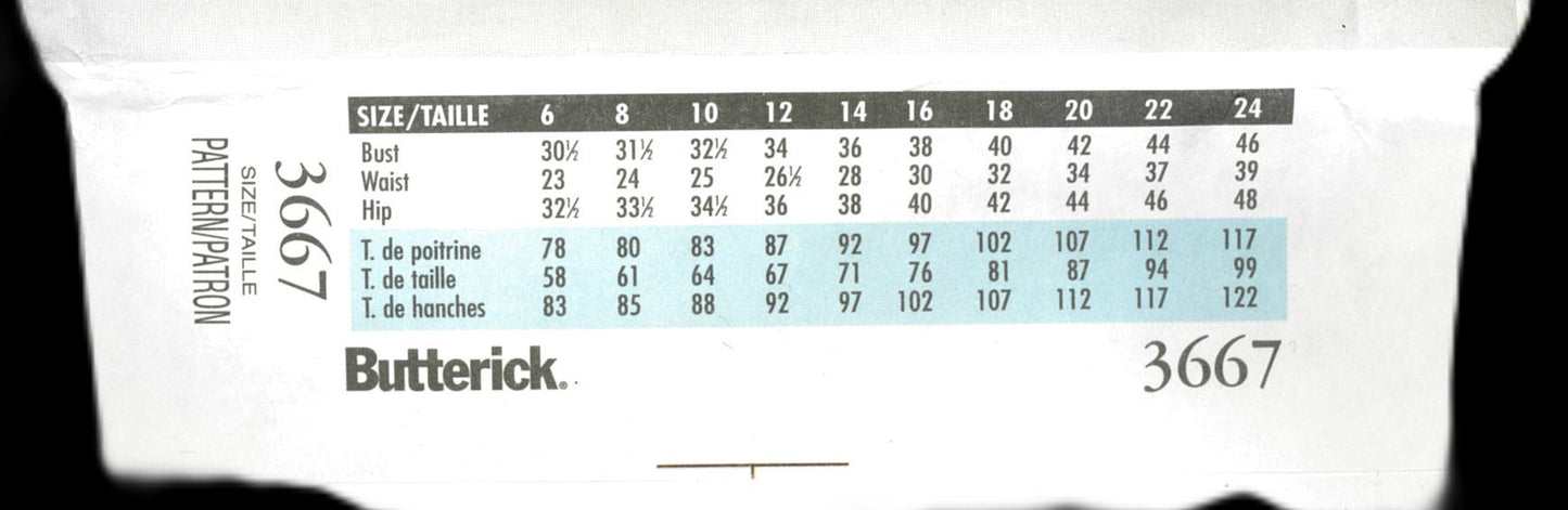 Butterick 3667 David Warren Misses Dress Sewing Pattern UNCUT Size 12 14 16