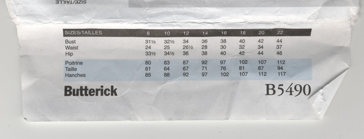 Butterick 5490 Maggy Boutique Misses Dresses Sewing Pattern UNCUT Size 8 10 12 14