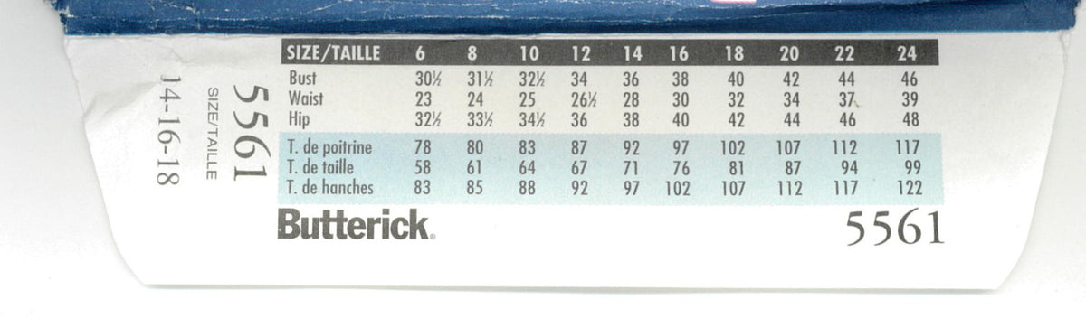 Butterick 5561 Misses / misses Petite Jacket Skirt and Pants Sewing Pattern UNCUT Size 14 16 18
