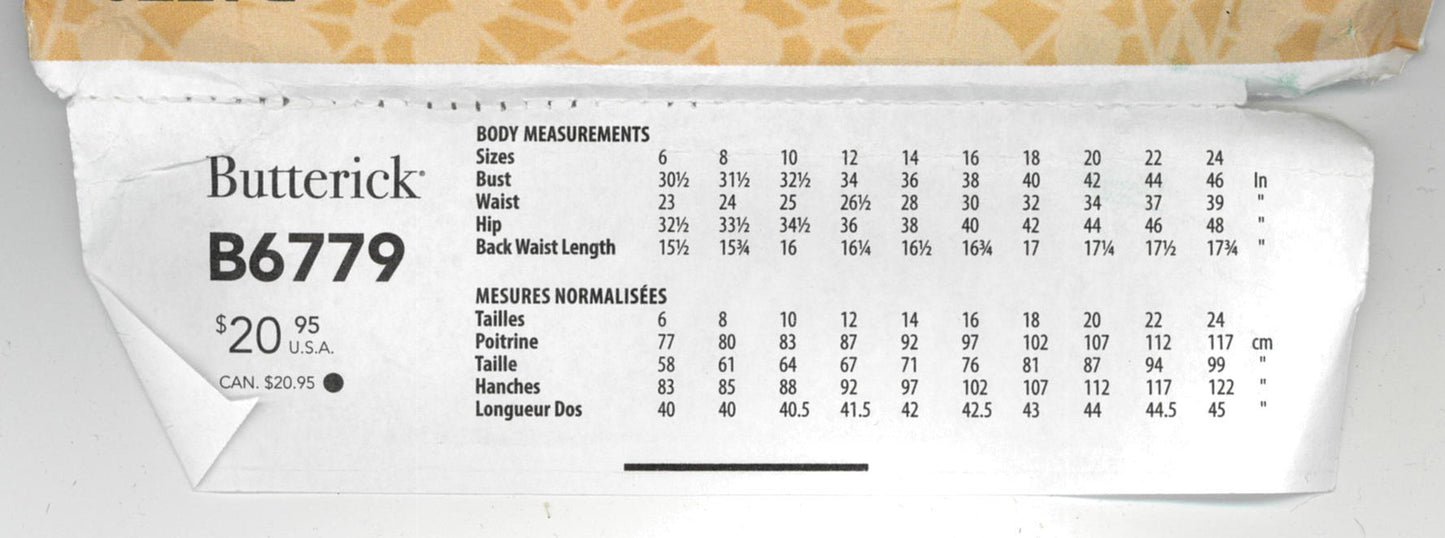 Butterick 6779 Misses Dress Jumpsuit and Sash Sewing Pattern UNCUT Size 6 8 10 12 14