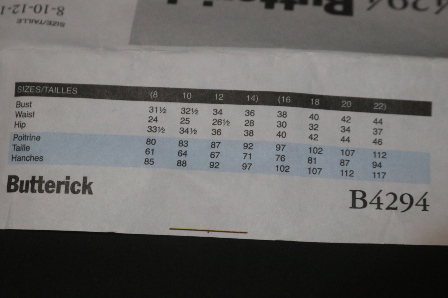 Butterick 4294 Misses / Misses Petite Jacket Sewing Pattern - UNCUT - Size 8 10 12 14