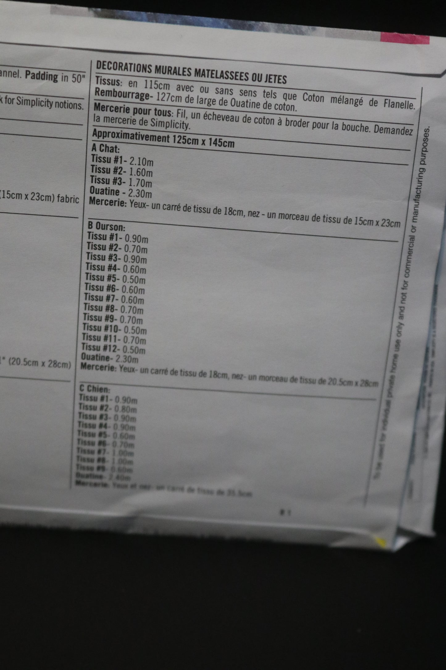 Simplicity 4993 Rag Quilt Wall Hangings or Throws Sewing Pattern UNCUT