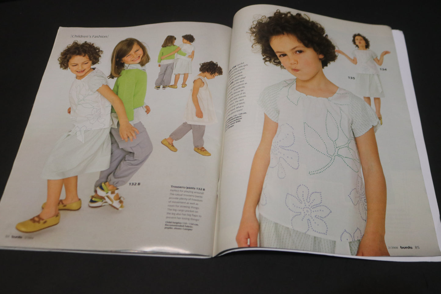 ENGLISH Burda A World of Fashion Sewing Magazine with Pattern Insert - February 2008