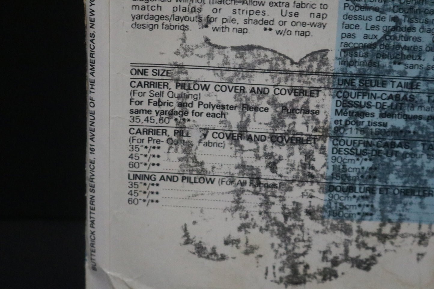 Butterick 6661 Cabbage Patch Kids Bed Carrier Sewing Pattern UNCUT