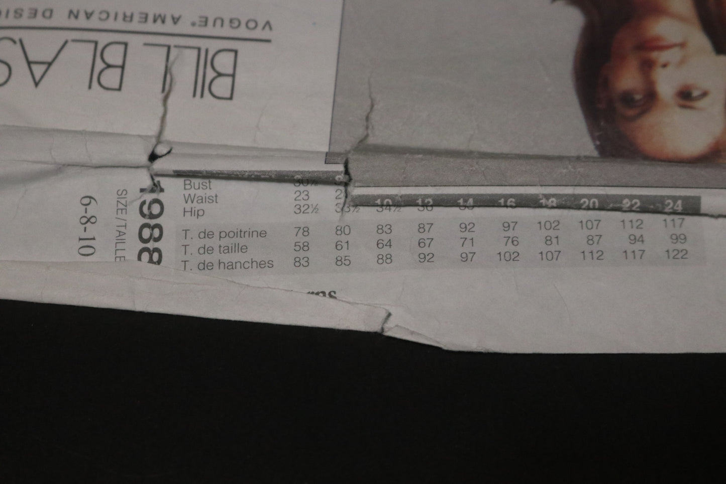 Vogue 1988 Bill Blass Misses Jacket and Skirt Sewing Pattern - UNCUT - Size 6 8 10