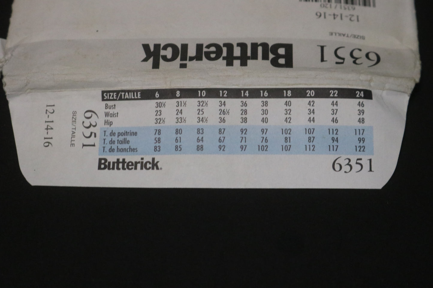 Butterick 6351 Misses Skirt Pants and Bag Sewing Pattern - UNCUT - Size 12 14 16