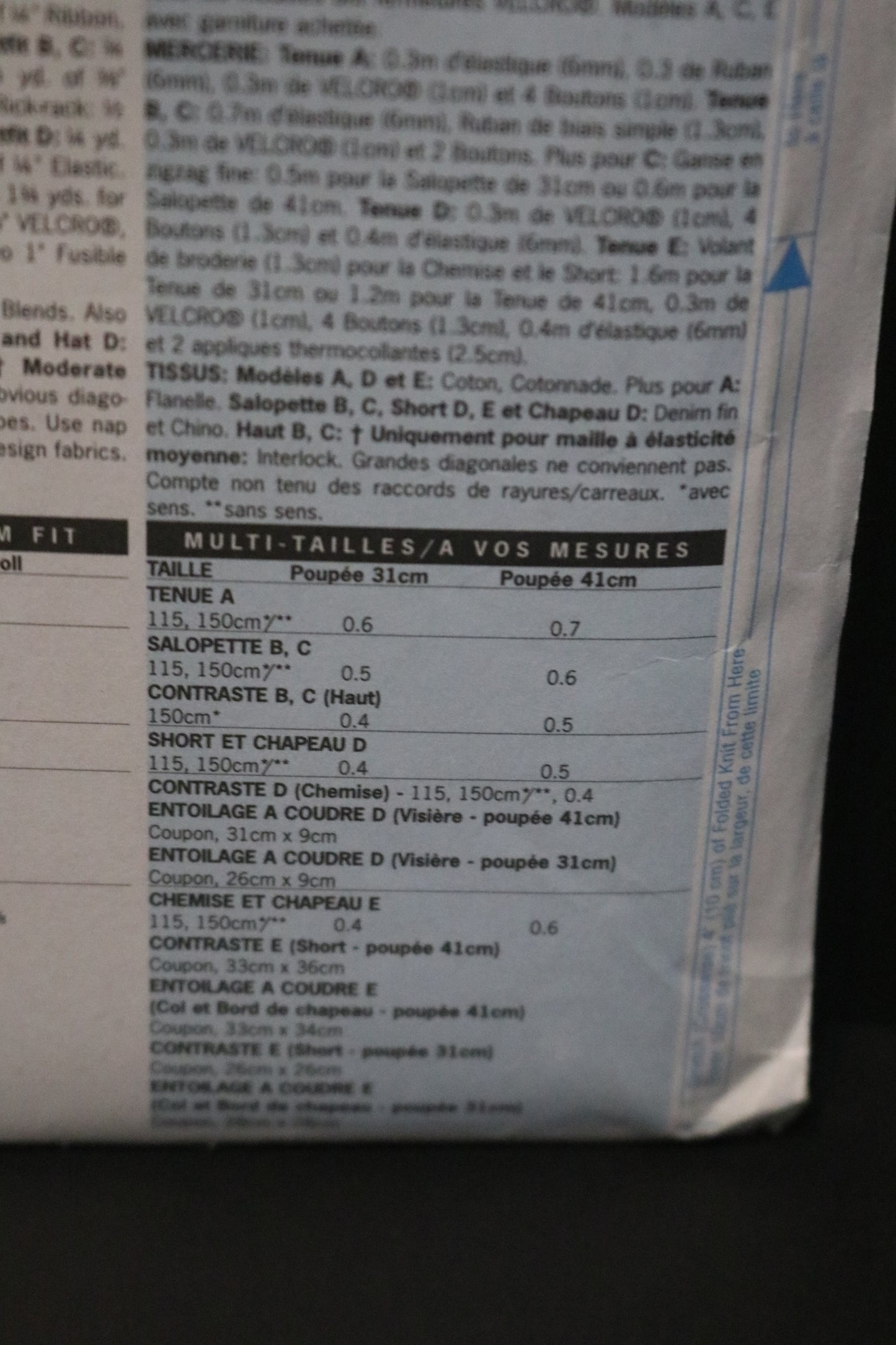 Butterick 3932 Cabbage Patch Kids Doll Clothes Sewing Pattern - UNCUT