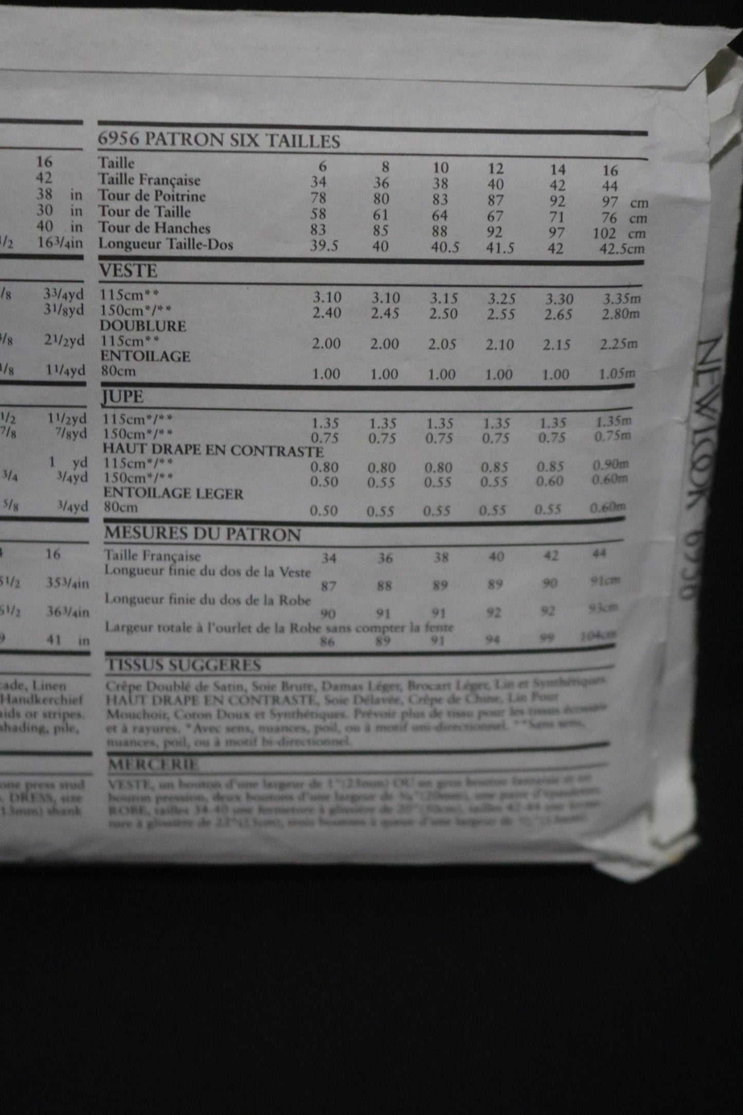 New look 6956 Misses Dress and Jacket Sewing Pattern - UNCUT - Size 6 - 16