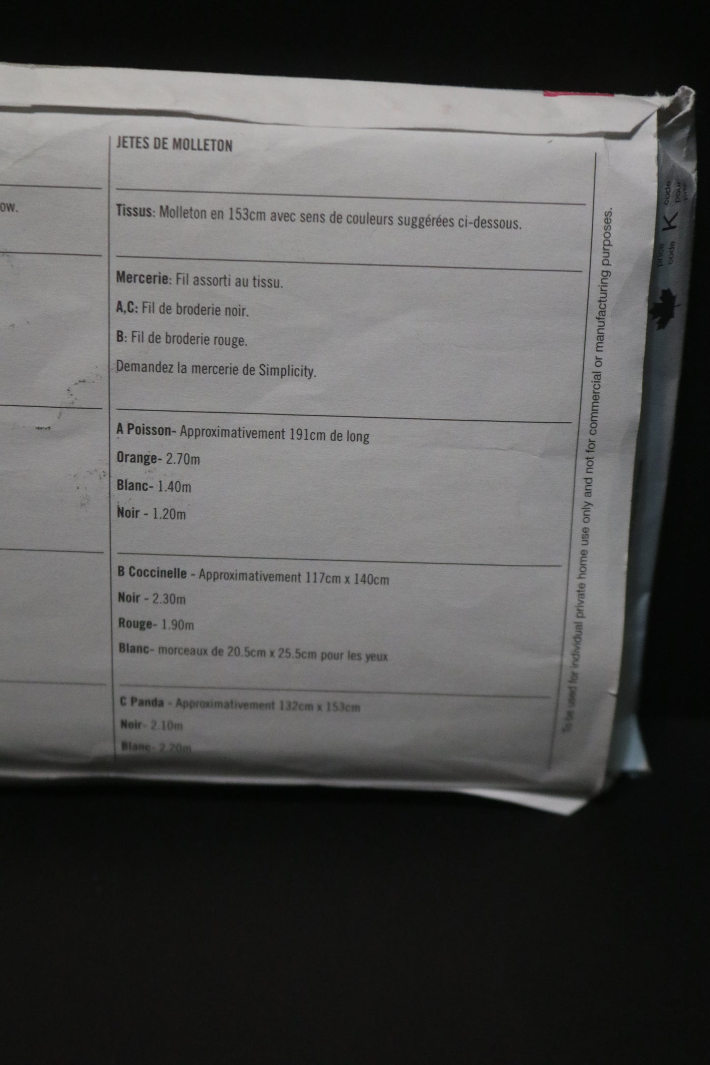 Simplicity 3955 Fleece Throws Sewing Pattern UNCUT