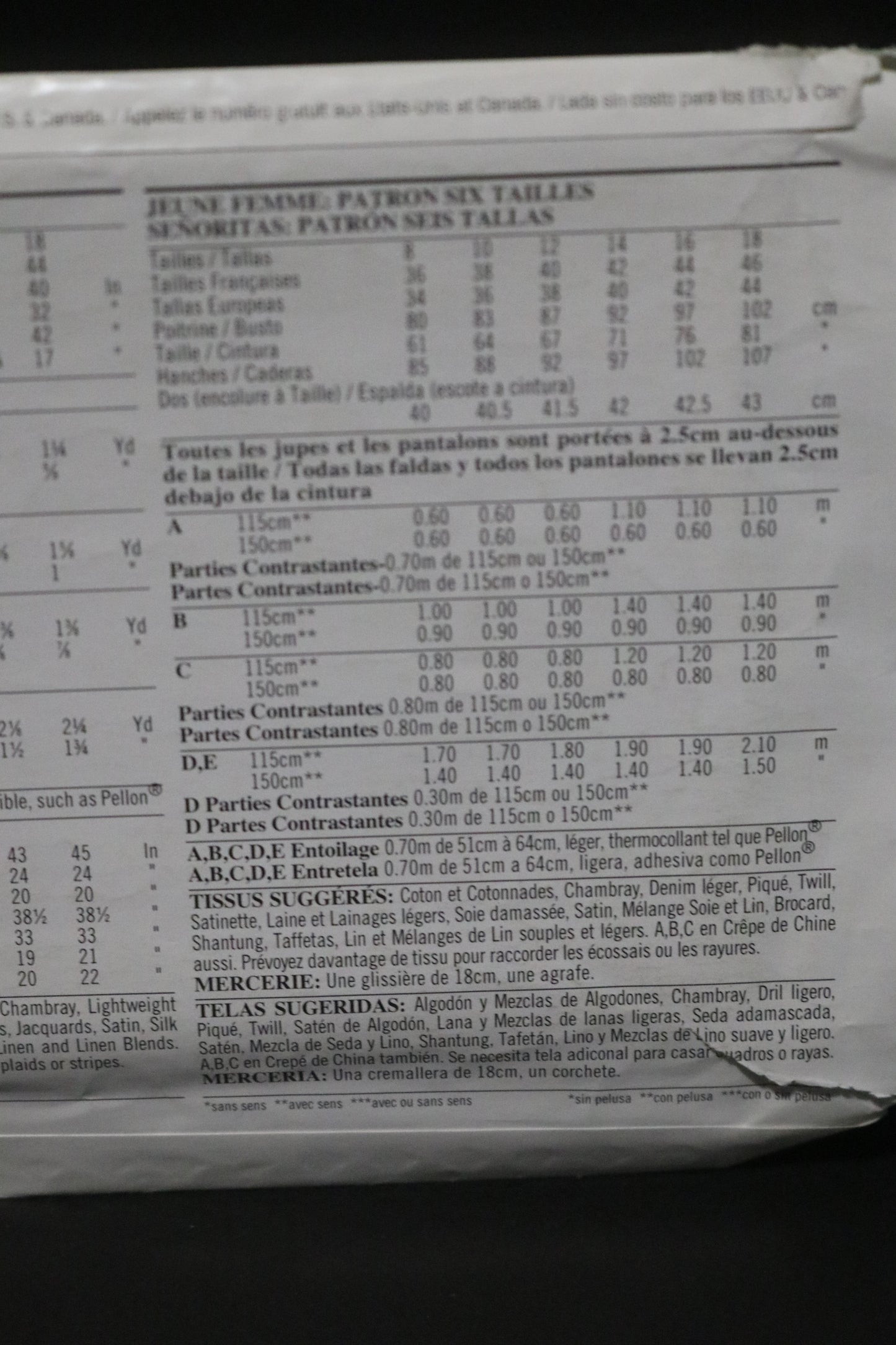 New Look 6155 Misses Pants and Skirt Sewing Pattern - UNCUT - Size 8 - 18