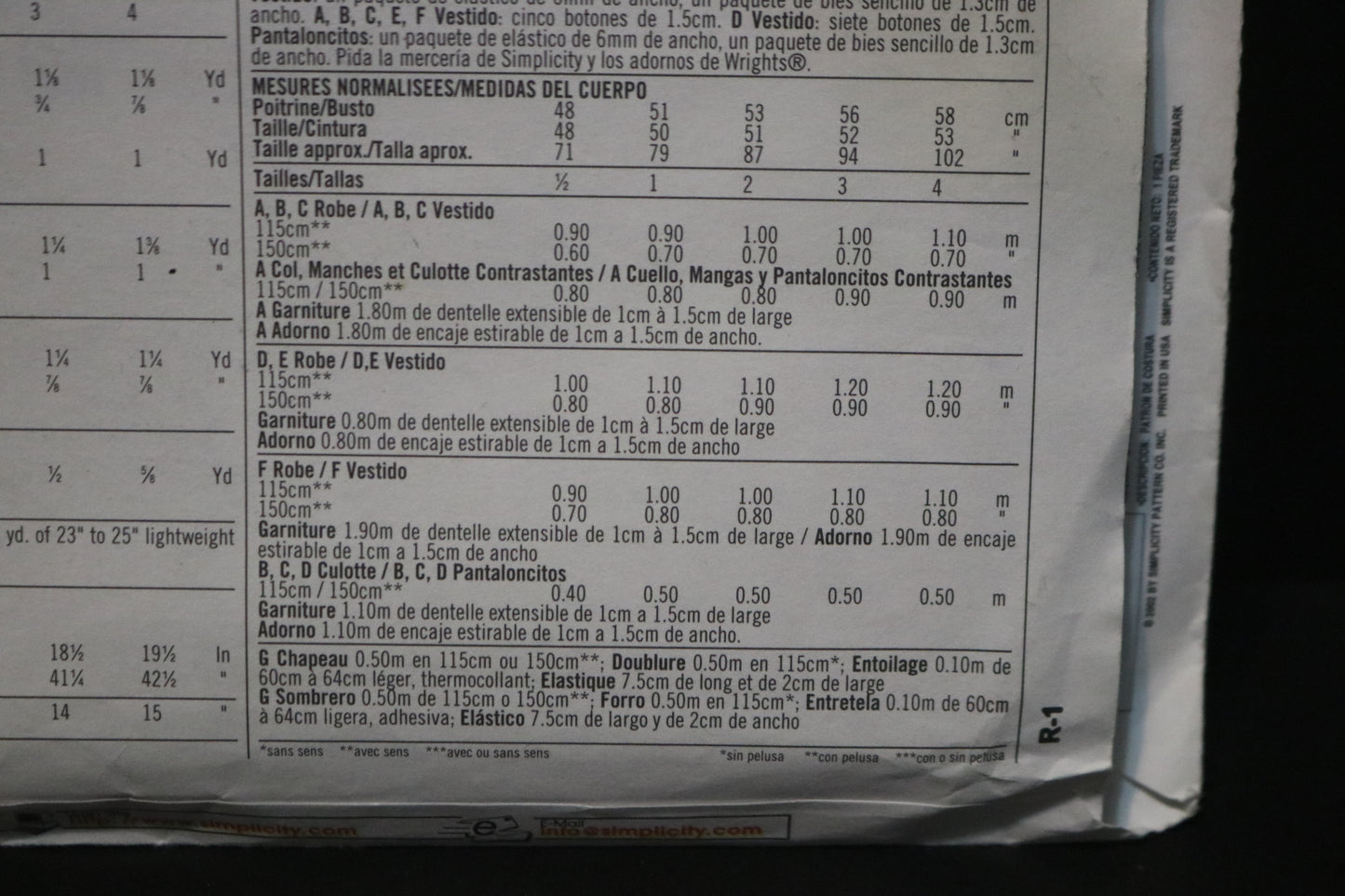 Simplicity 7201 Toddlers Dress, Panties and Hat...Hat in three sizes S (19'), M (20"), L(21") Sewing Pattern - UNCUT - Size 1/2 1 2 3 4