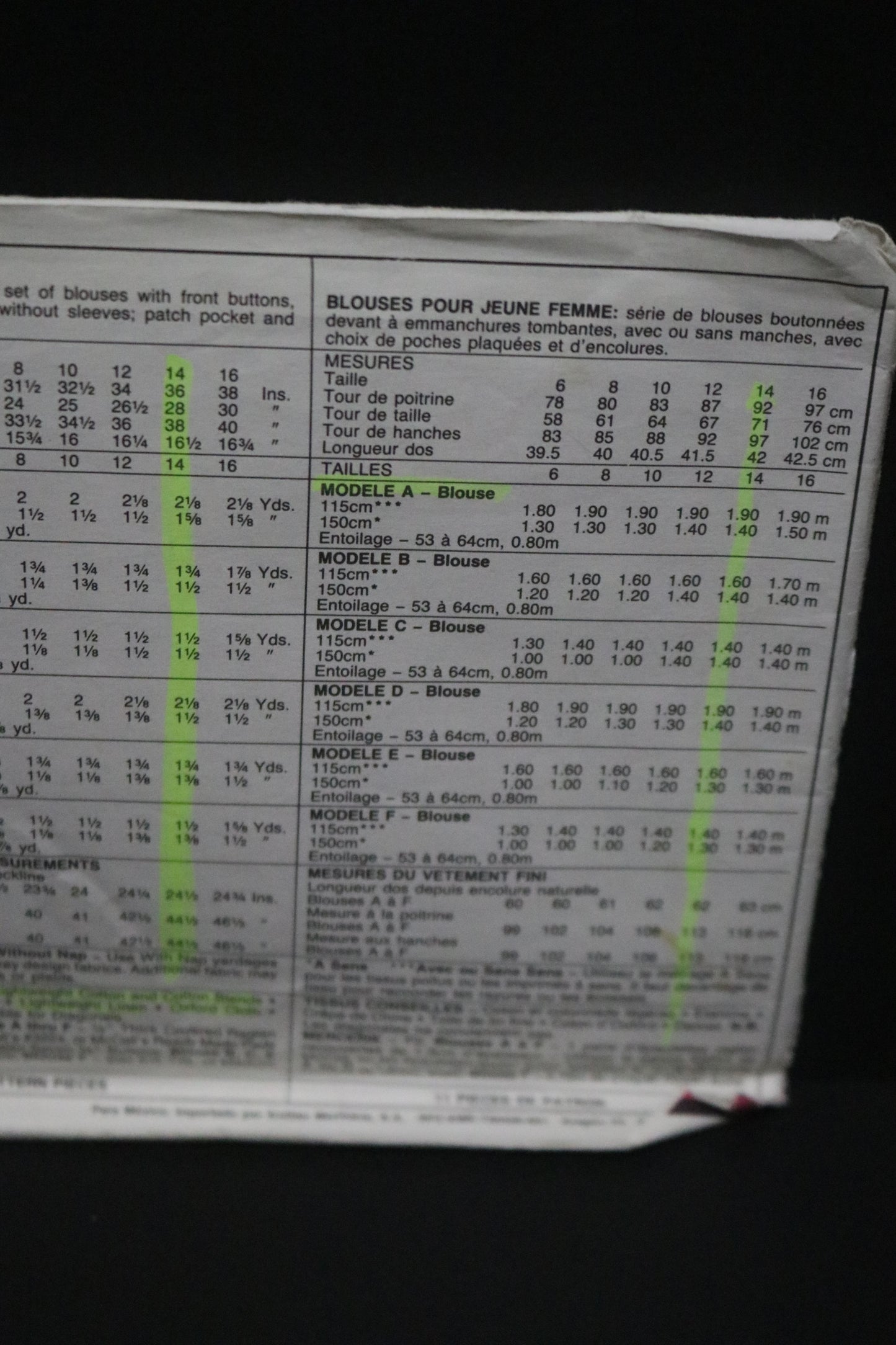 McCalls 4704 Misses Blouse Sewing Pattern UNCUT - Size 6