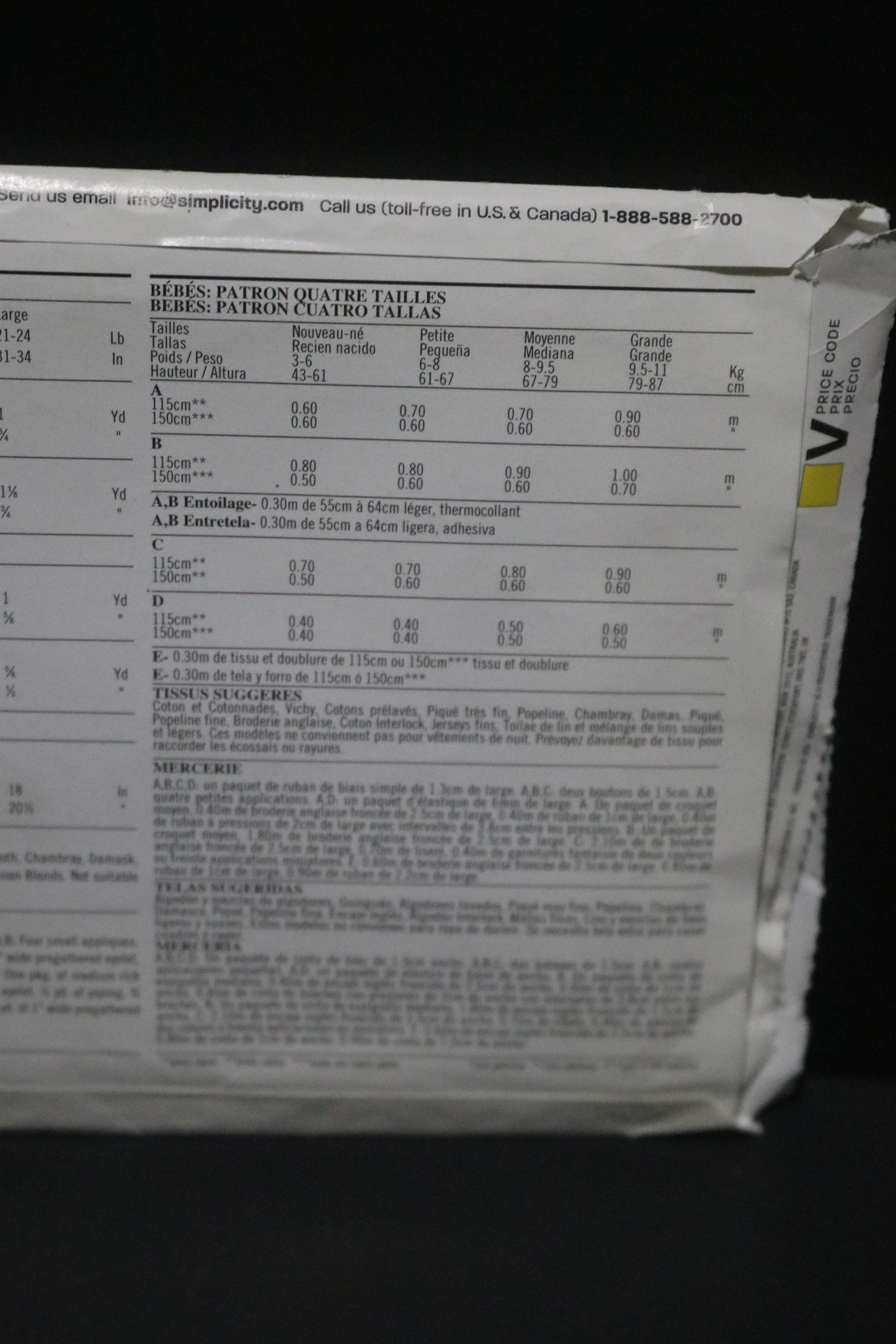 New look 6794 Infants Dress, Romper Panties and Hat Sewing Pattern - UNCUT - Size NB - L