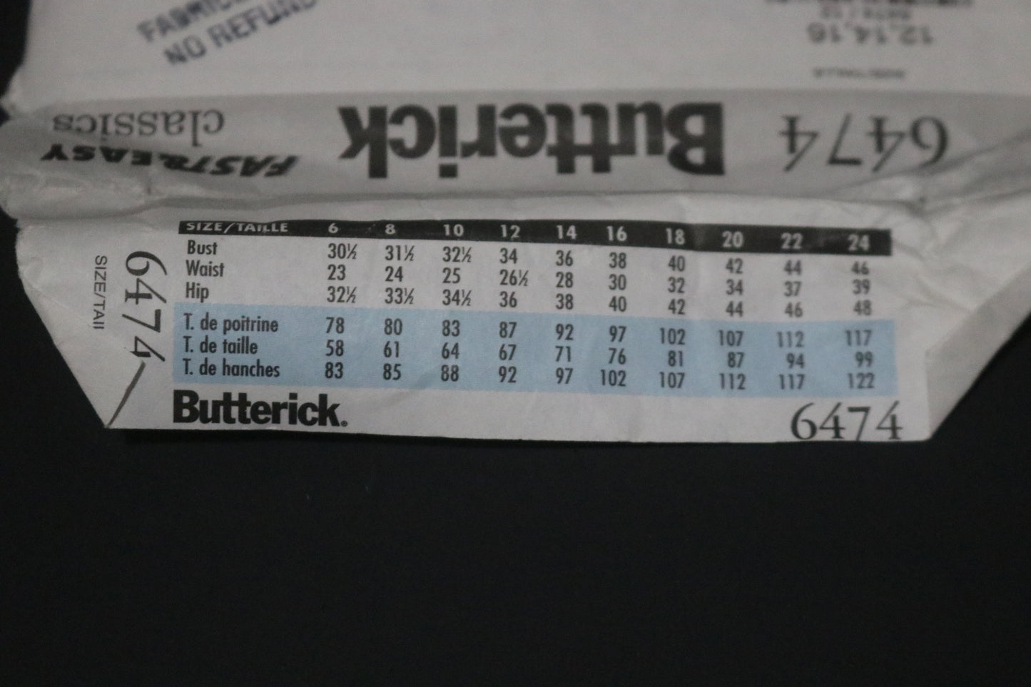 Butterick 6474 Misses / Misses Petite Jacket Top Dress Skirt and Pants Sewing Pattern - UNCUT - Size 12 14 16