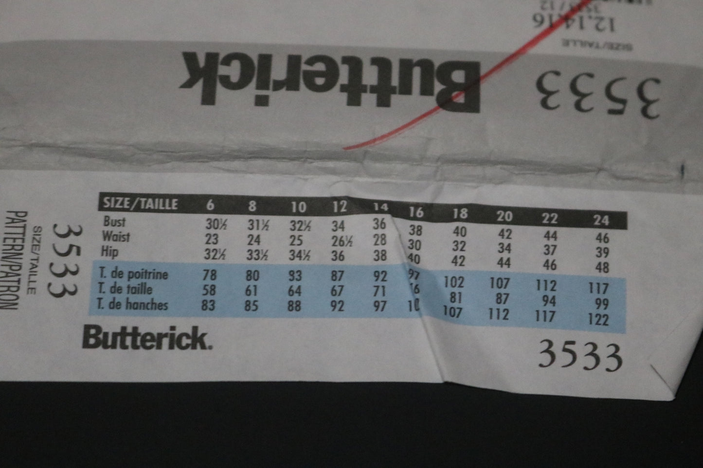 Butterick 3533 Misses / Misses Petite Top, Shorts and Pants Sewing Pattern UNCUT Size 12 14 16