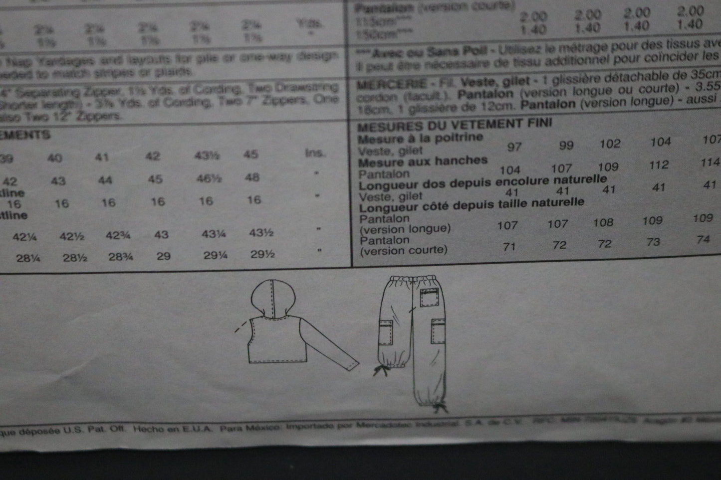 McCalls 2238 Junior's Jacket Vest and Pants in Two Lengths Sewing Pattern UNCUT Size 1/2 3/4 5/6 7/8
