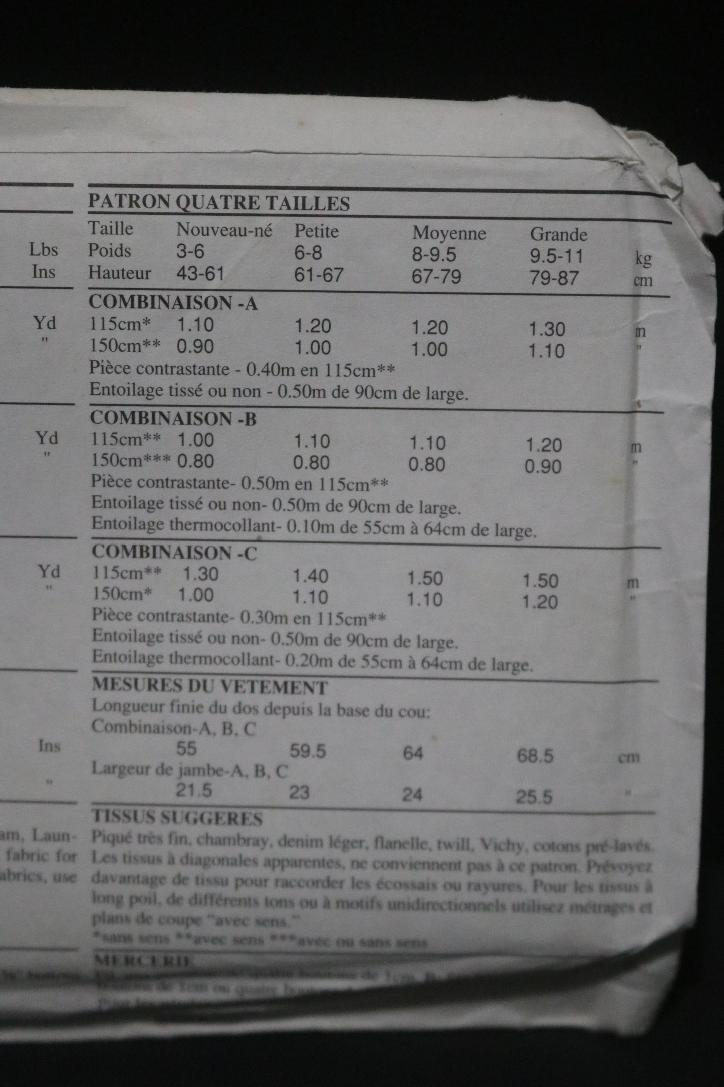 New Look 6295 Infants Romper Sewing Pattern UNCUT Size NB S M L