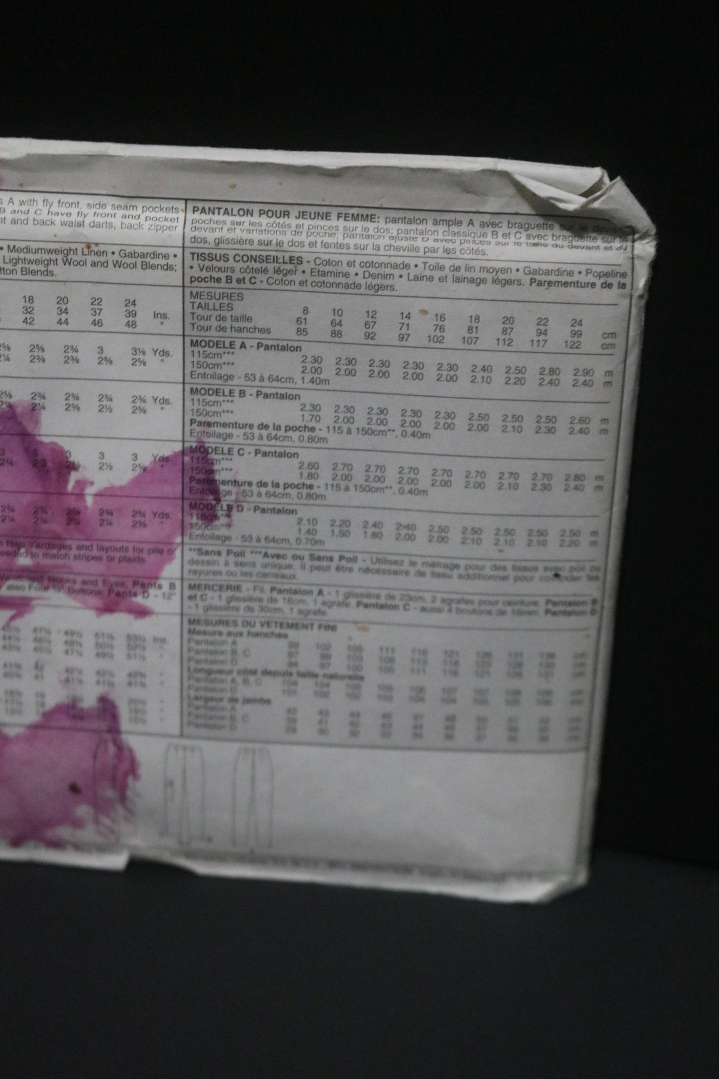 McCalls 2080 Palmer / Pletsch Misses Perfect Fit Pants Sewing Pattern UNCUT Size 14