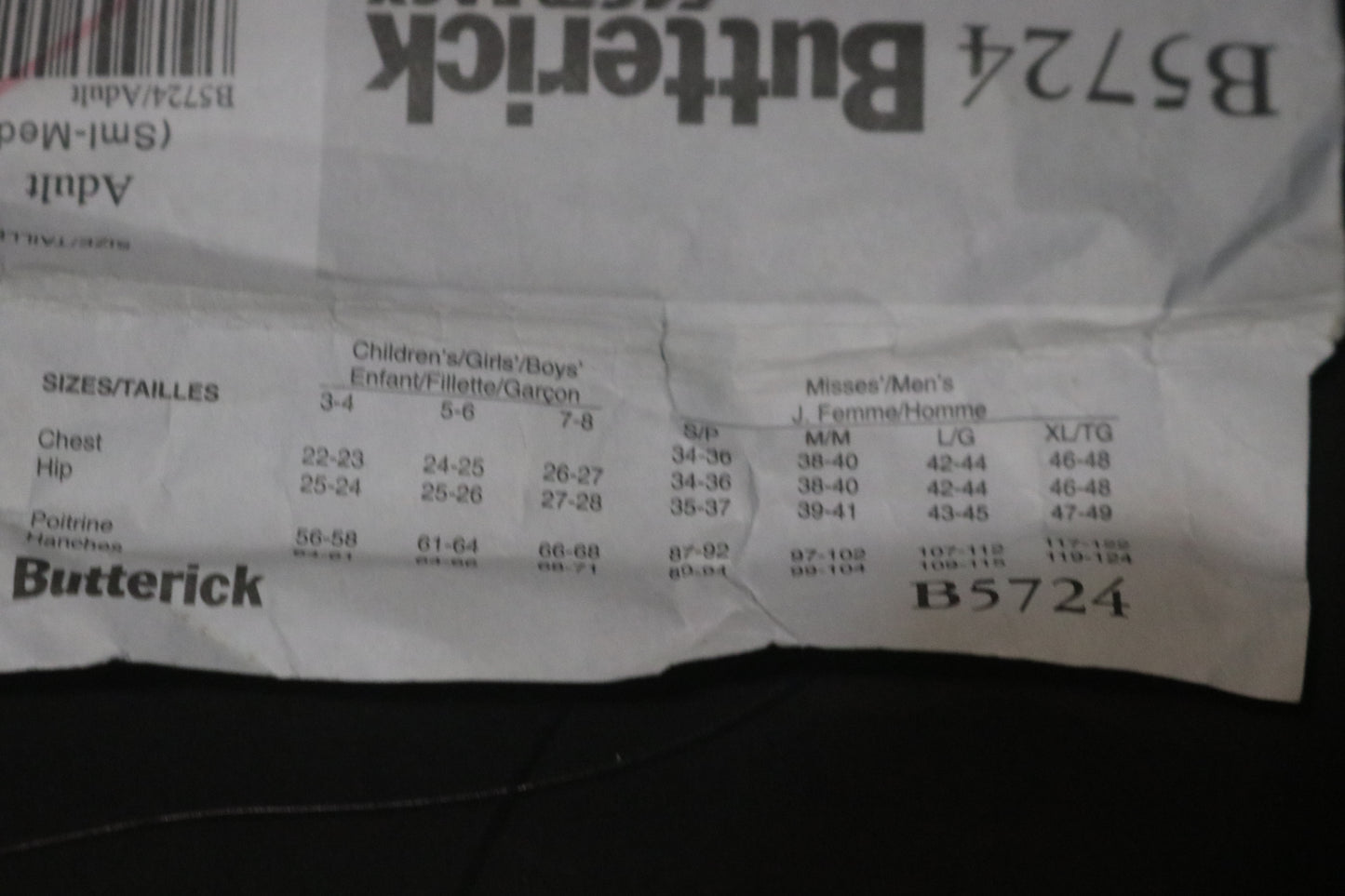 Butterick 5724 Misses . Mens Robe and Belt Sewing Pattern - UNCUT - Adult Size S M L XL