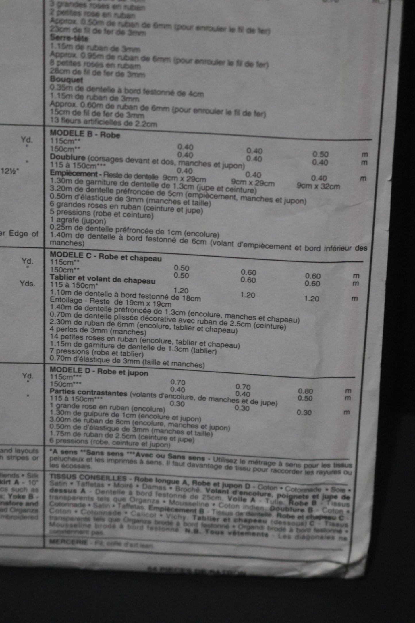 McCalls 6560 Doll Clothes, for 13", 14" and 16" dolls - Fancy Frocks Sewing Pattern UNCUT