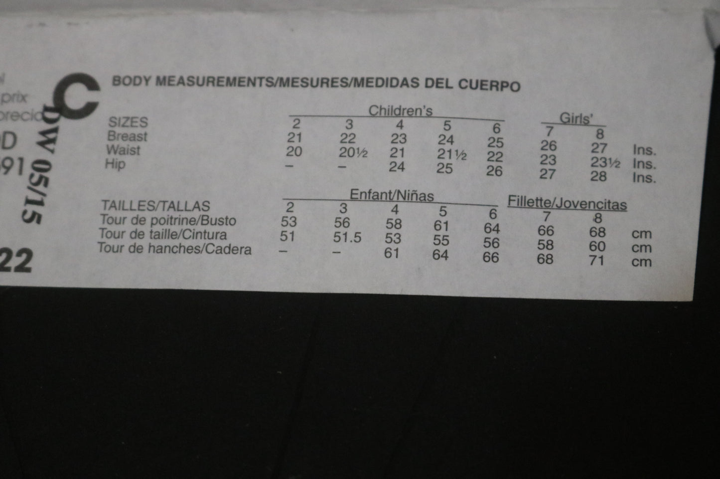 McCalls 7222 Children's Girls Dresses Sewing Pattern UNCUT Size 2 3 4 5