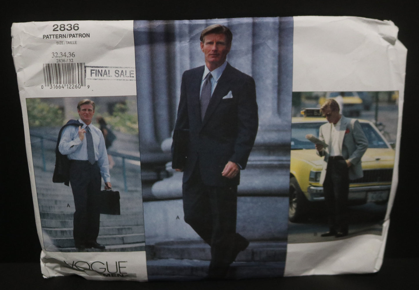 Vogue 2836 Mens Jacket and Pants Sewing Pattern - UNCUT Size 32 34 36 or Size 44 46 48