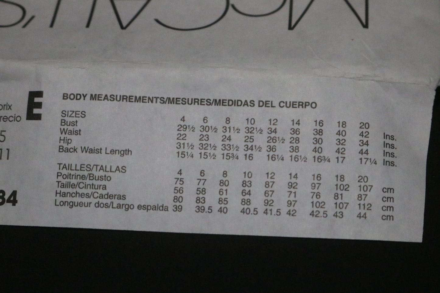 McCalls 5584 Misses Dresses Sewing Pattern - UNCUT - Size 4 6 8 10 12