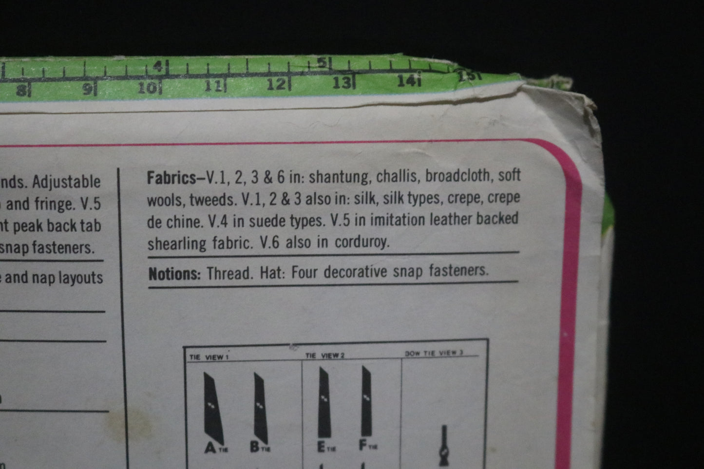 Simplicity 8723 Ties, Bags, Hat and Bow Tie Sewing Pattern - UNCUT