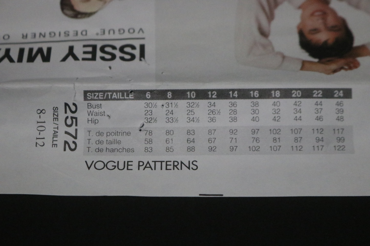 Vogue 2572 Issey Miyake Misses Top Skirt and Pants Sewing Pattern - UNCUT - Size 8 10 12