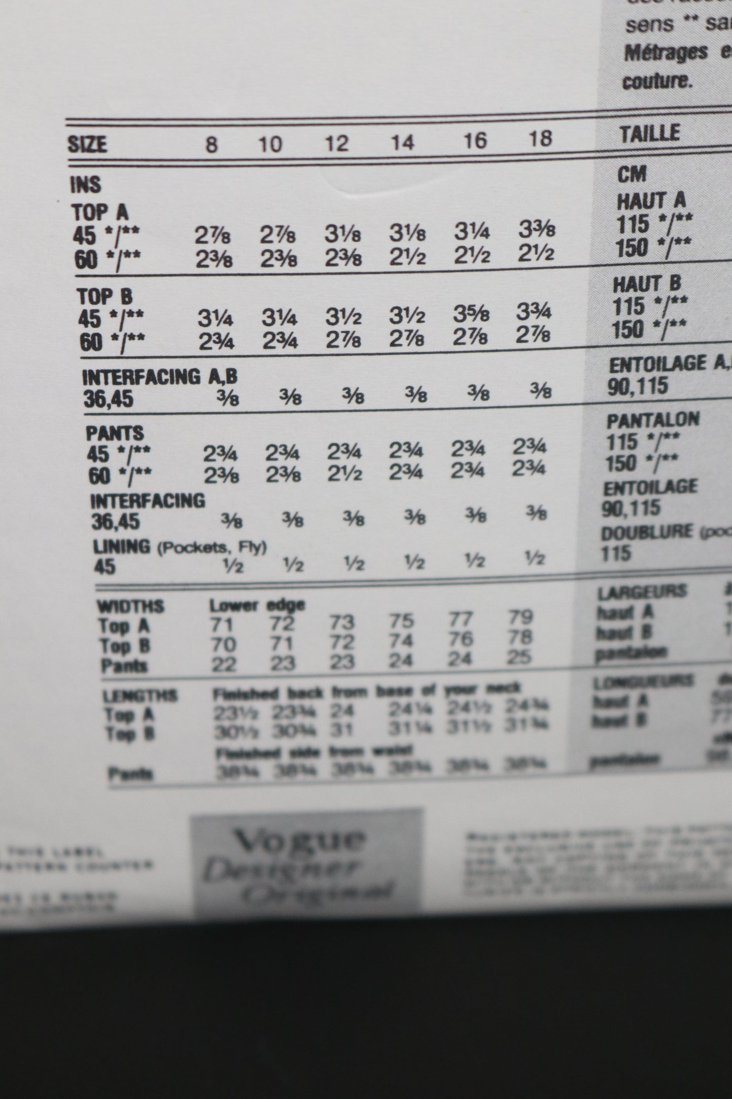 Vogue 2757 Issey Miyake Misses Top and Pants Sewing Pattern - UNCUT - Size 10