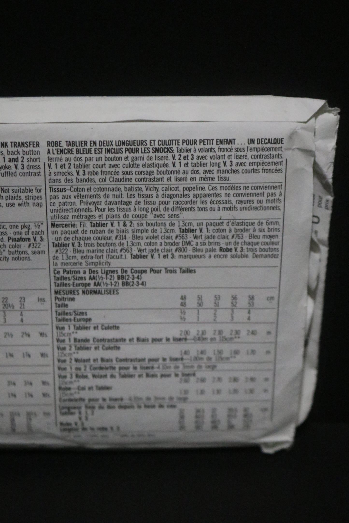 Simplicity 7809 Oliver Goodin Toddlers Dress Pinafore in Two Lengths and Panties Sewing Pattern - UNCUT - Size 2 - 4