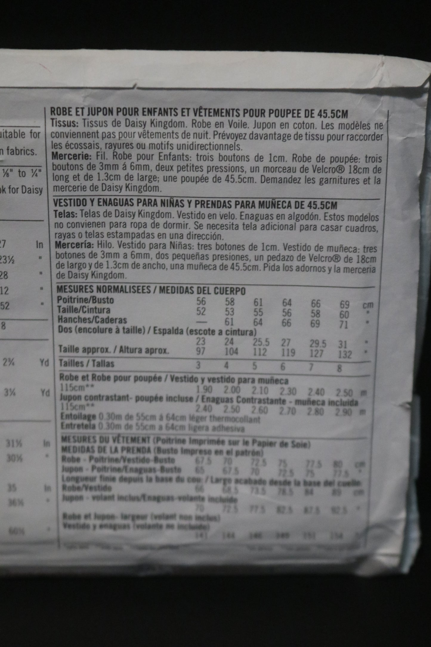 Simplicity 5585 Daisy Kingdom Girls and Childs Dress Sewing Pattern - UNCUT - Size 3 4 5 6