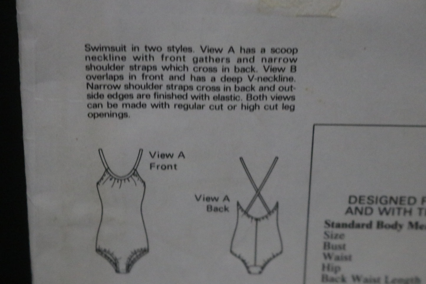 Kwik Sew 1220 Misses Swimsuit Sewing Pattern UNCUT - Size 6 8 10 12