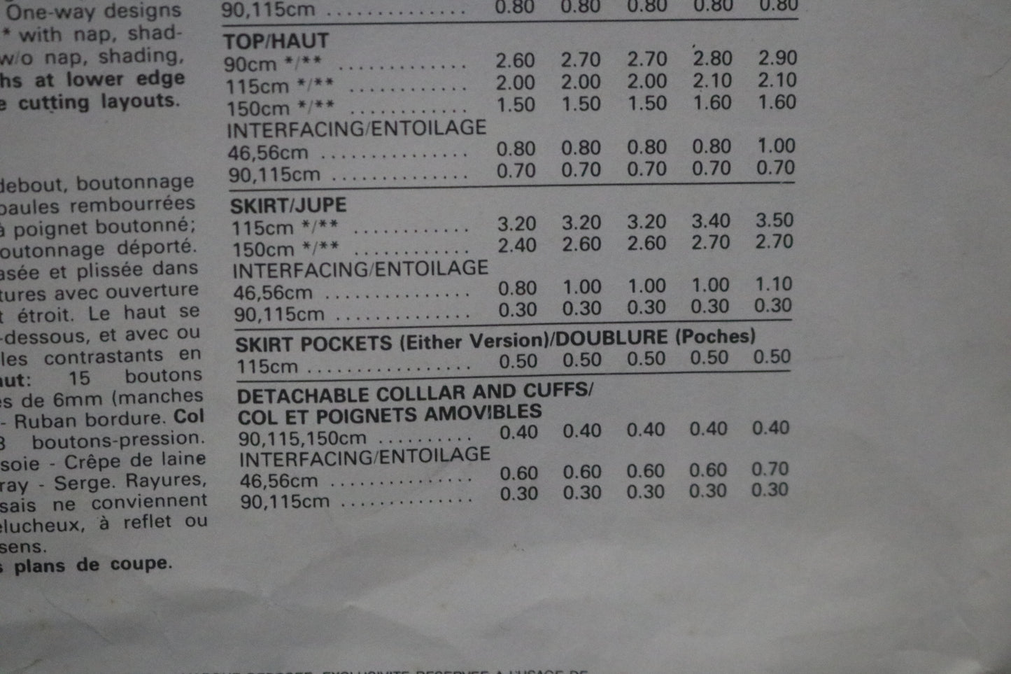 Vogue 1229 ADRI Misses Top and Skirt Sewing Pattern - UNCUT - Size 10