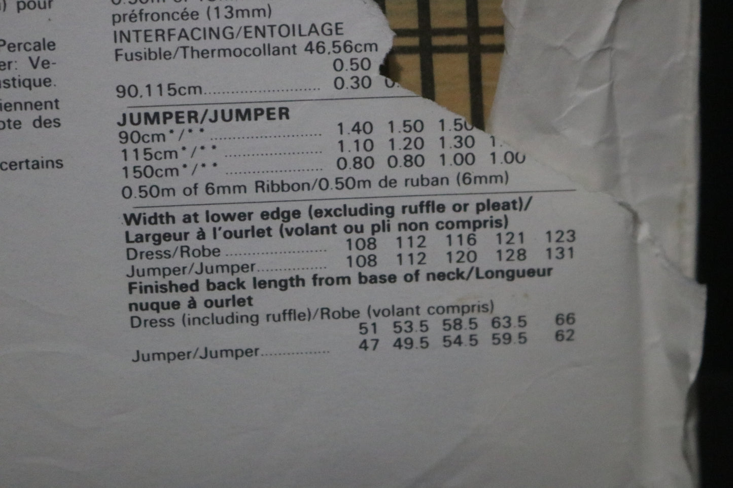 Butterick 4513 Girls Dress and Jumper Sewing Pattern - UNCUT Size 3 4 5 6X