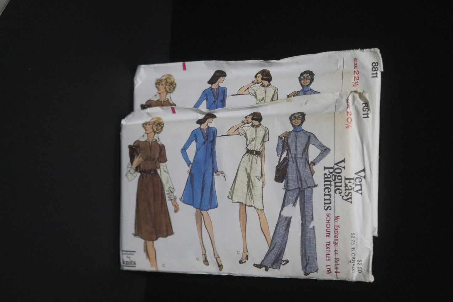 70s Vogue 8811 Misses Half Size Dress Tunic and Pants Sewing Pattern UNCUT Multiple Size Available