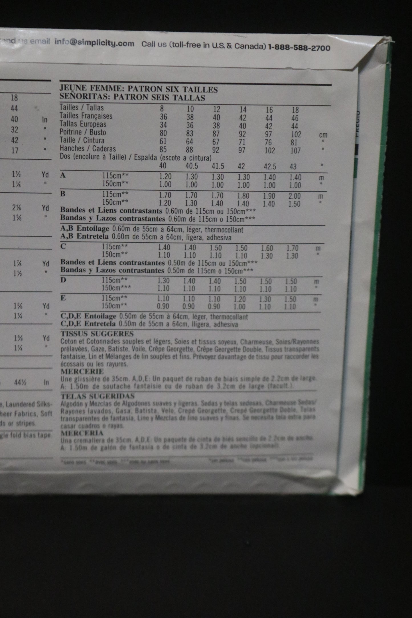 New Look 6515 Misses Tops Sewing Pattern UNCUT - Size 8 - 18