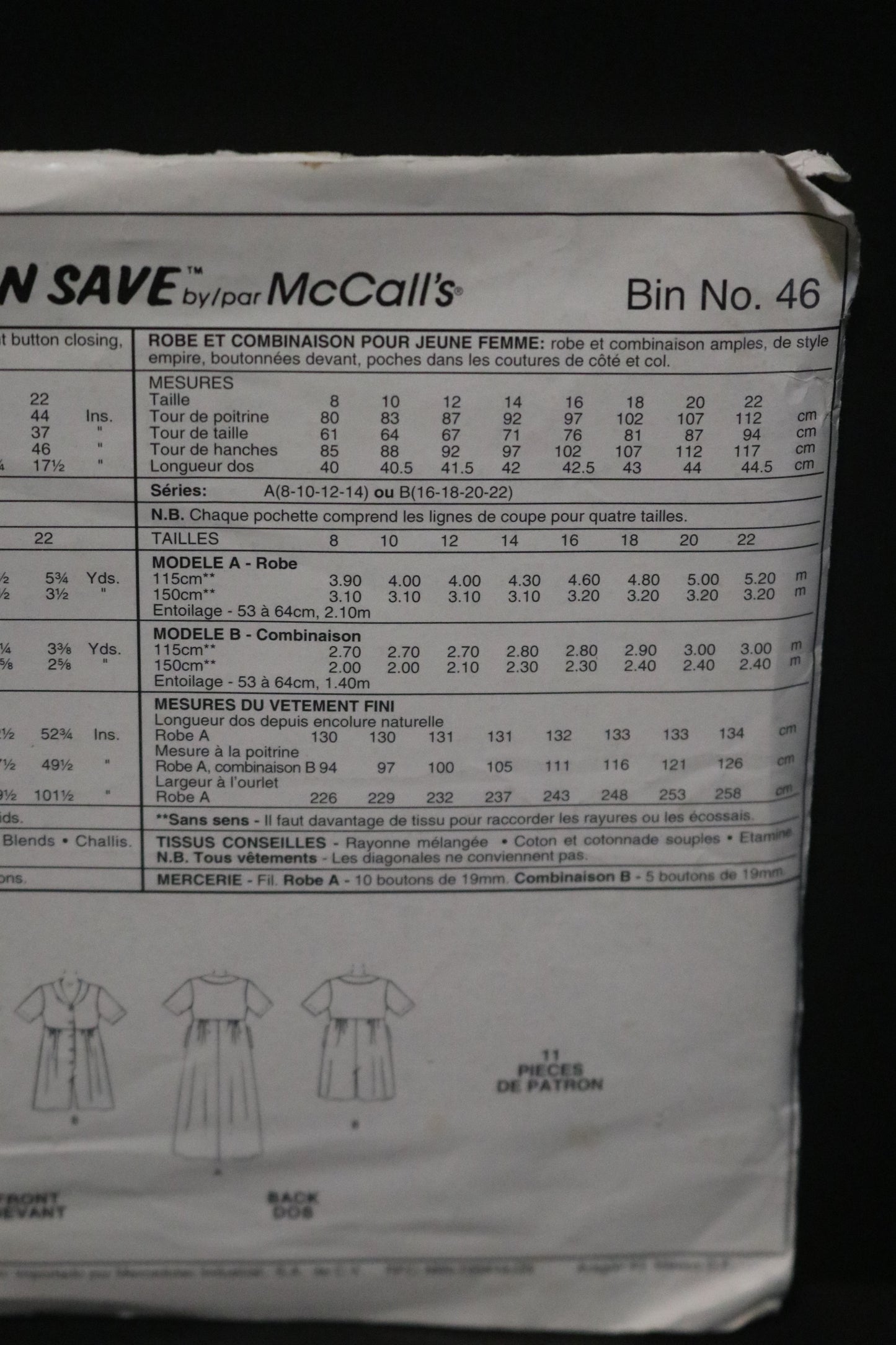 McCalls Stitch n Save 7478 Misses Dress and Romper Sewing Pattern - UNCUT - Size 8 10 12 14