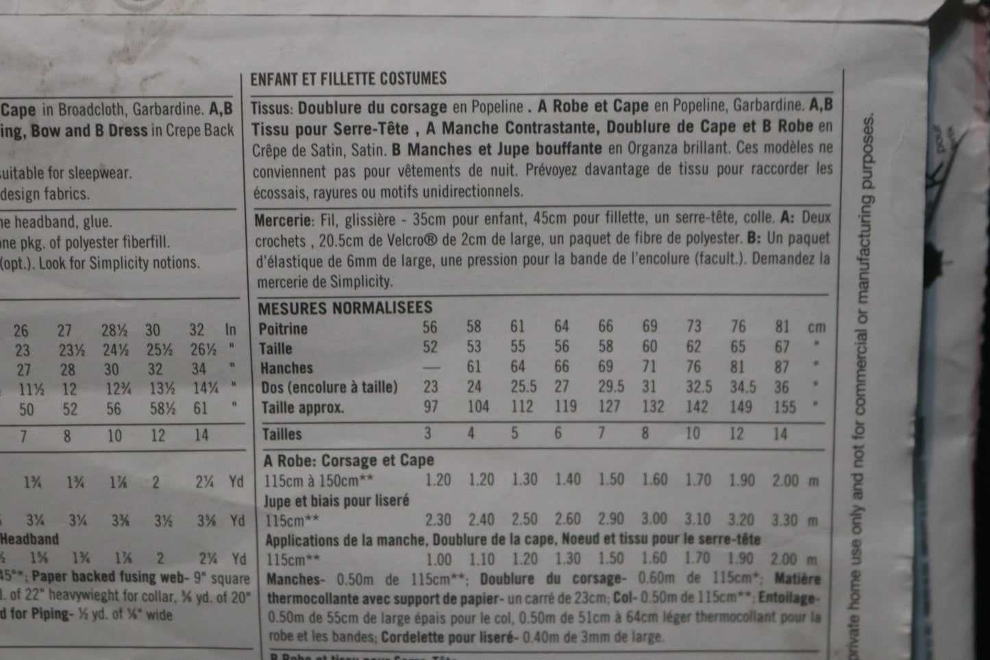 Simplicity 2817 Child and Girl Snow White and Cinderella Costume Sewing Pattern - UNCUT - Size 3 4 5 6 or Size 7 8 10 12 14