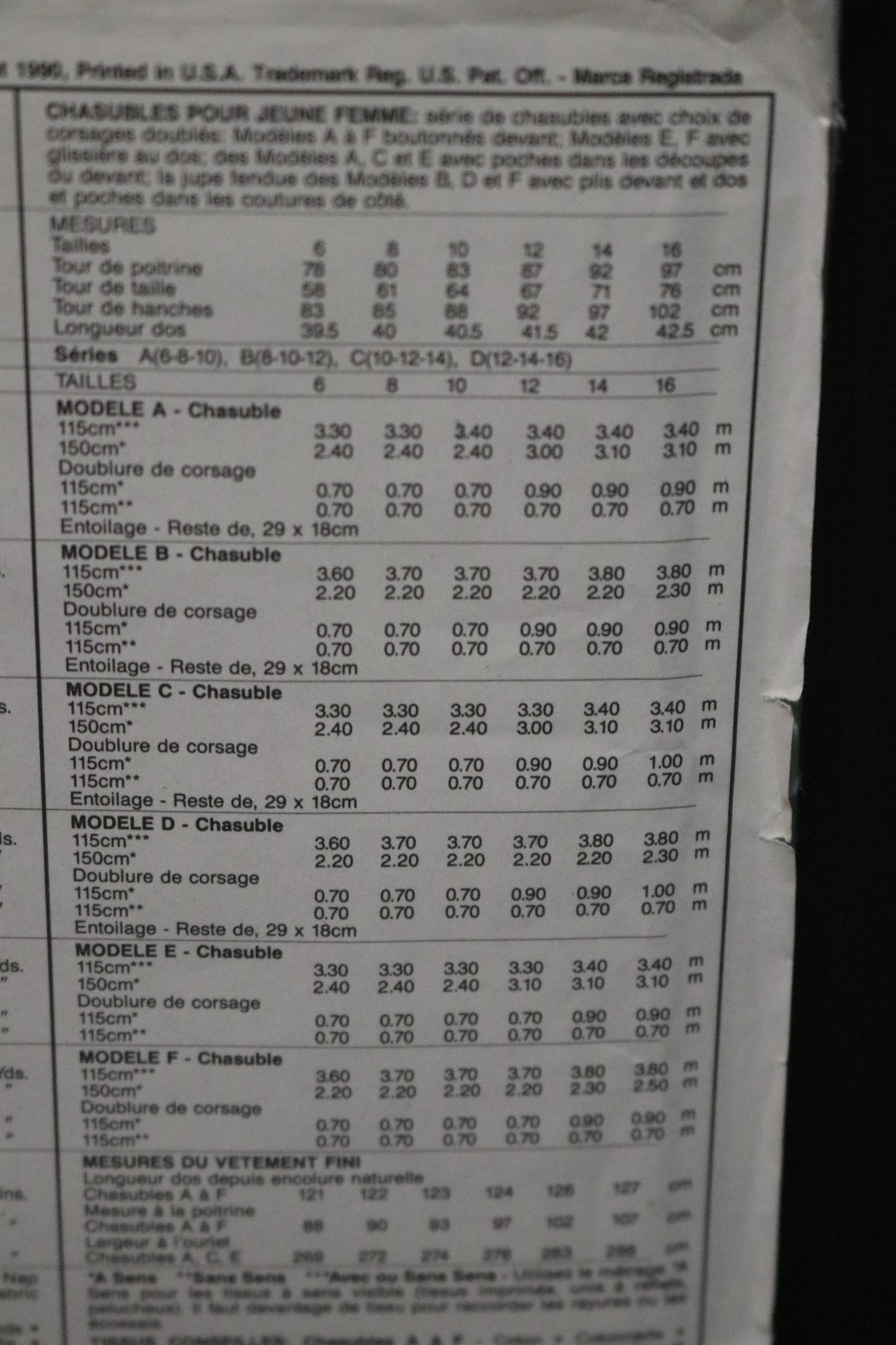 McCalls 4967 MIsses Jumper Sewing Pattern - UNCUT - Size 10 12 14