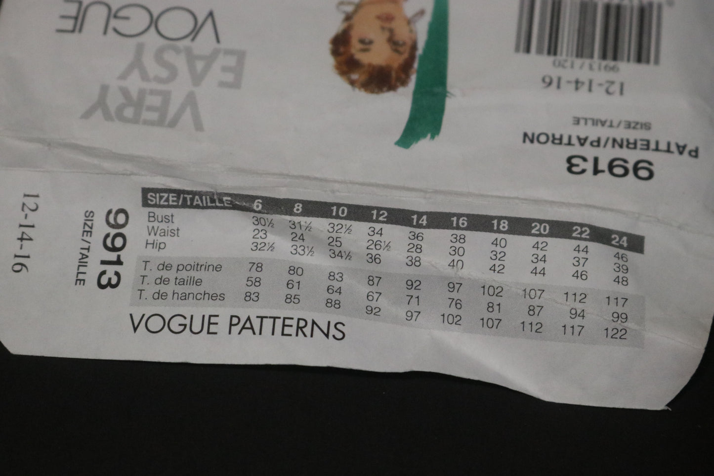 Vogue 9913 Misses Skirt Sewing Pattern - UNCUT - Size 12 14 16