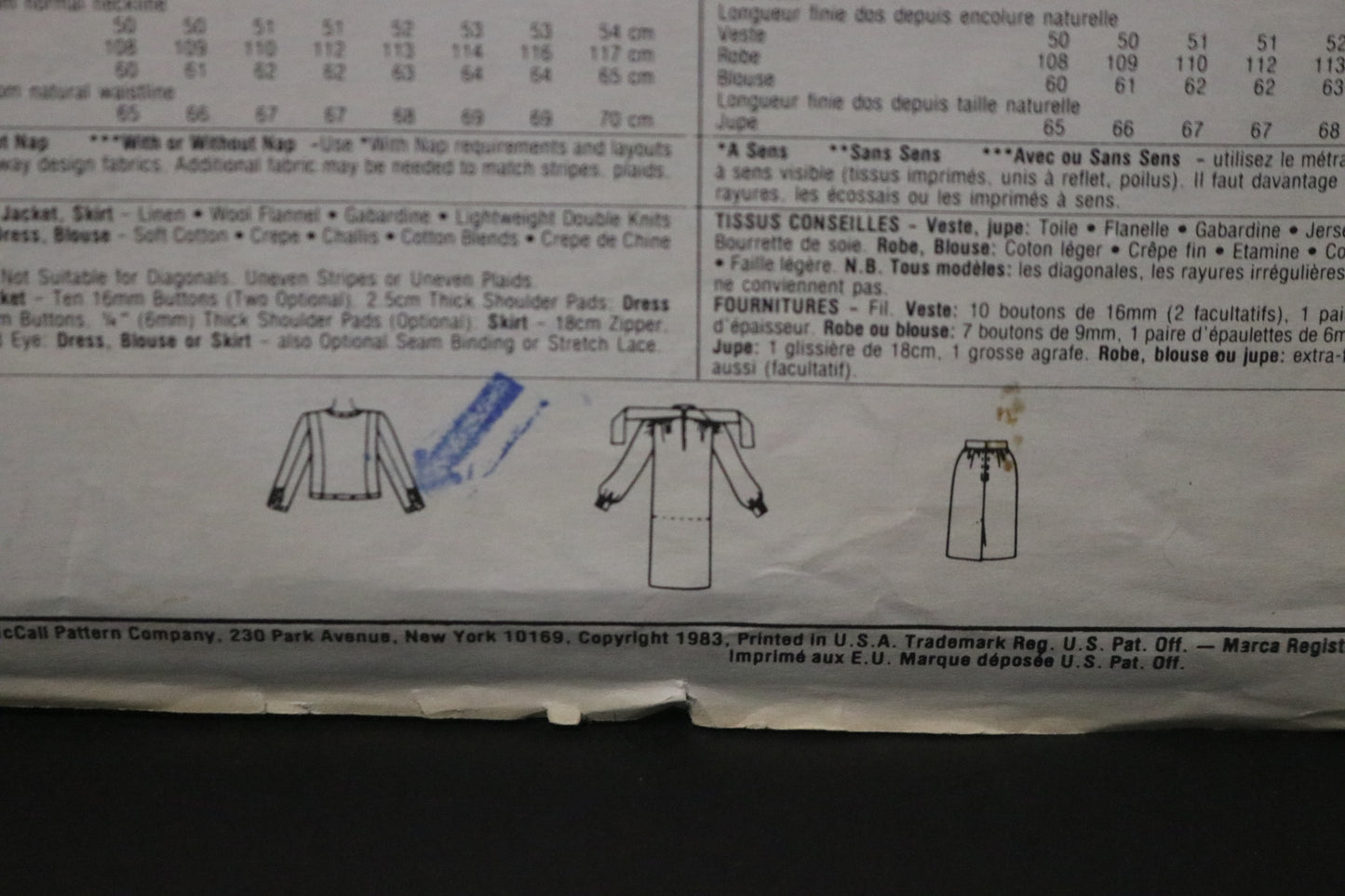 McCalls 8763 Diahann Carroll Misses Jacket, Dress or Blouse and Skirt Sewing Pattern - UNCUT - Size 12