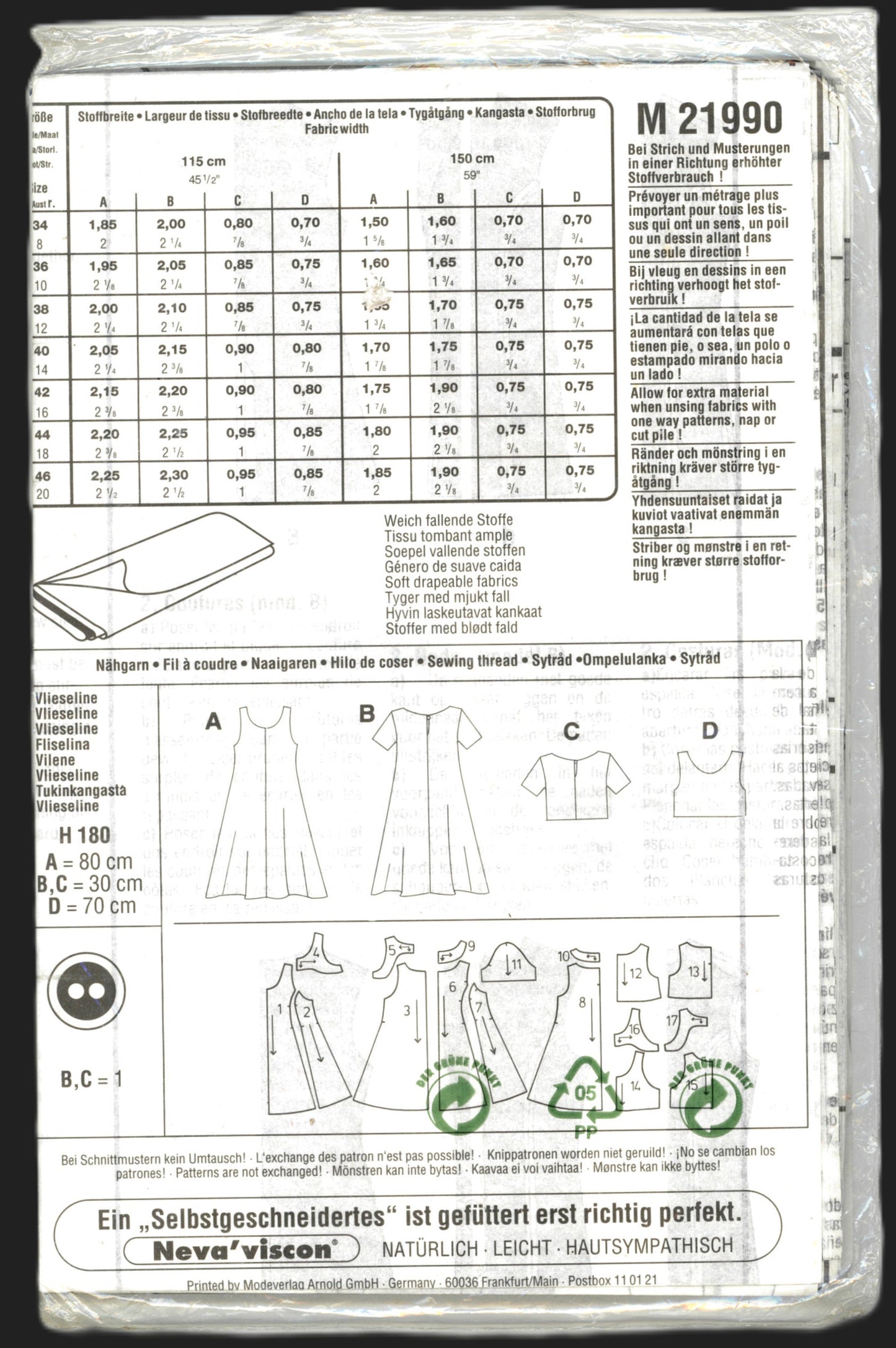 Neue Mode 21990 Young Collection Misses Dress Sewing Pattern - UNCUT - Size 8 10 12 14 16 18 20