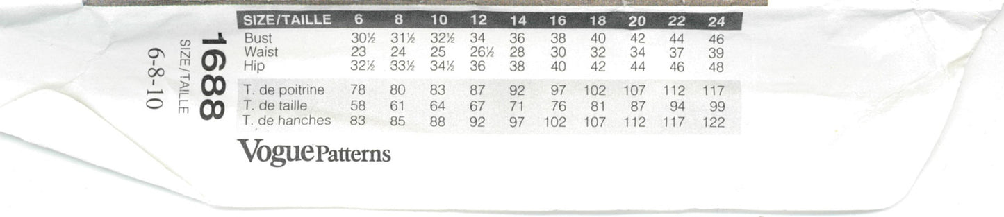 Vogue 1688 Misses Lauren Sara Maternity jacket Dress Top Skirt and Pants Sewing Pattern - UNCUT - Size 6 8 10