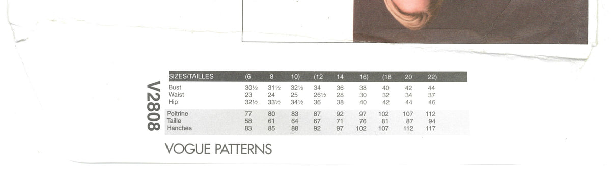 Vogue 2808 Anne Klein Misses / Misses Petite Jacket snd Skirt Sewing Pattern - UNCUT - Size 12 14 16