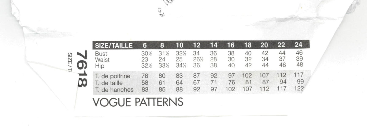 Vogue 7618 Koko Beall Misses / Misses Petite Dress Top and Pants Sewing Pattern UNCUT Size 8 10 12