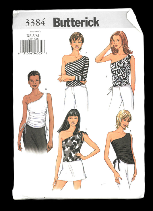 Butterick 3384 Misses Top Sewing Pattern UNCUT  Size XS S M