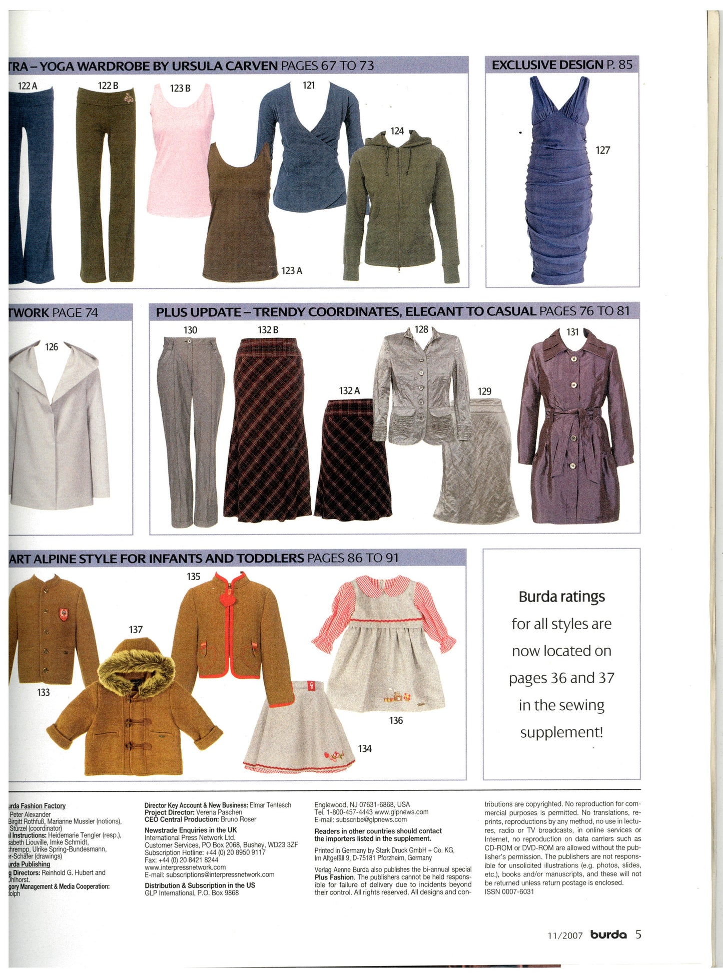 November 2007 ENGLISH Burda A World of Fashion Sewing Magazine