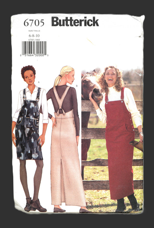 Buterick 6705 Misses / Misses Petite Jumper Sewing Pattern - UNCUT Size 6 8 10